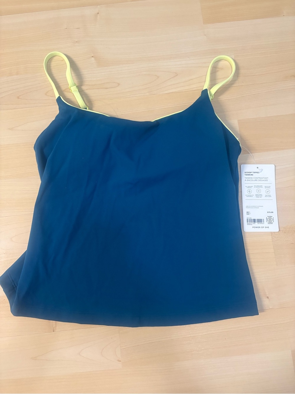 Athleta Scoop Tankini Coastal Teal